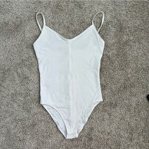 Everlane White Tank Top Bodysuit Size XS